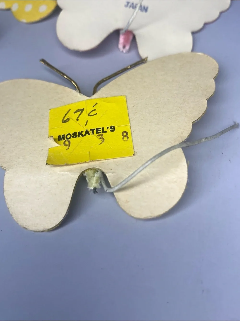 Lot Of 11 Vintage Asst Cloth & Paper Butterflies Made In Japan Hand Crafted